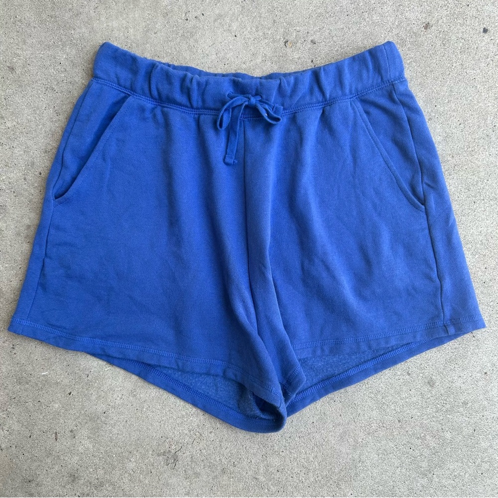 Old Navy Blue Fleece Sweat Shorts Large